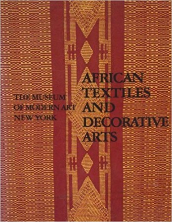 First  cover of 'AFRICAN TEXTILES AND DECORATIVE ARTS.'