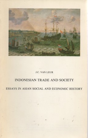 First  cover of 'INDONESIAN TRADE AND SOCIETY, ESSAYS IN ASIAN SOCIAL AND ECONOMIC HISTORY.'