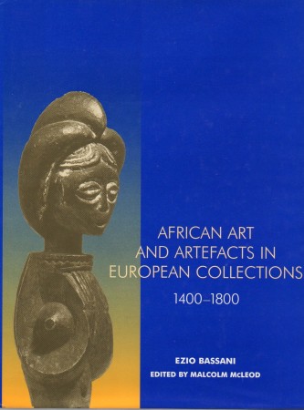First  cover of 'AFRICAN ART AND ARTEFACTS IN EUROPEAN COLLECTIONS 1400-1800.'