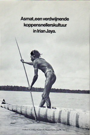 First  cover of 'ASMAT, EEN VERDWIJNENDE KOPPENSNELLERSKULTUUR IN IRIAN JAYA.'