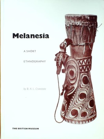 First  cover of 'MELANESIA. A SHORT ETHONOGRAPHY.'
